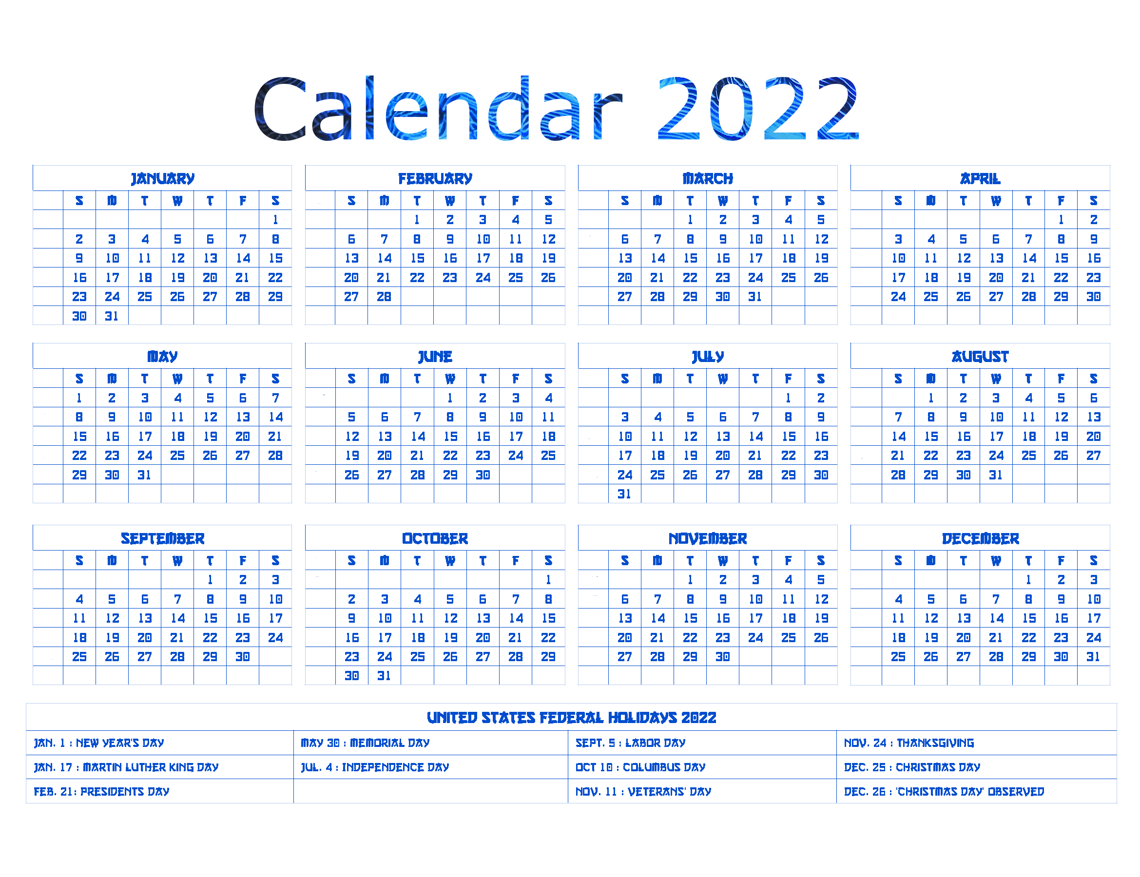 Binary Year 2022 Calendar Holidays PNG