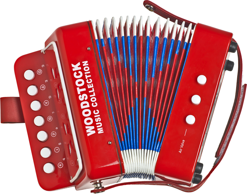 Harmonium Music Lute Castanets Red PNG