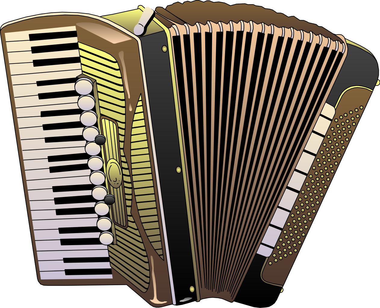 Ragtime Trombone Polka Folded Music PNG