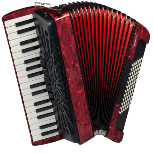 Bassoon Guitar Accordion Red Pianist PNG