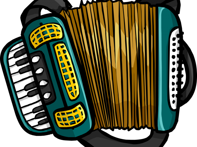 Folded Trombone Music Concertina Squeezebox PNG