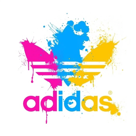 High Quality Adidas T-Shirt Text PNG