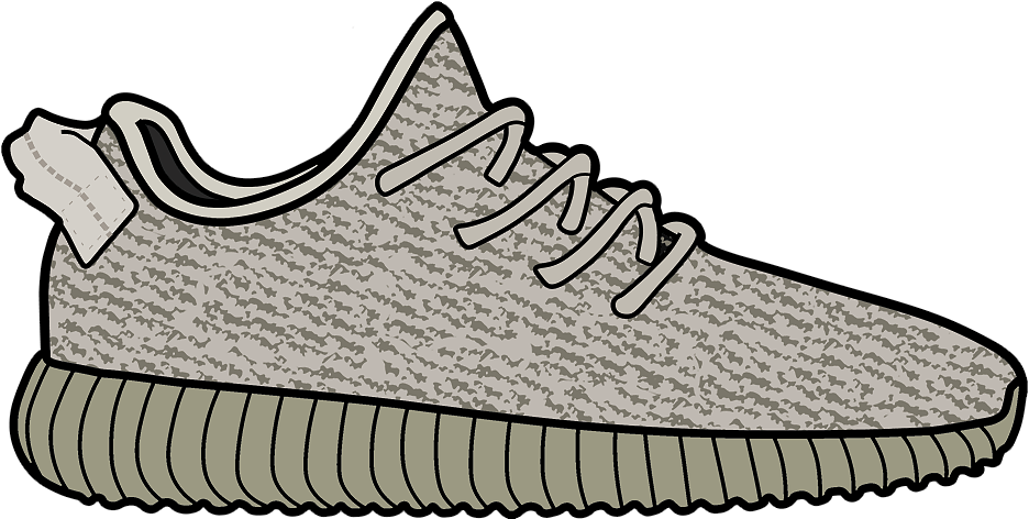 Shoe Sneakers Yeezy Menswear White PNG