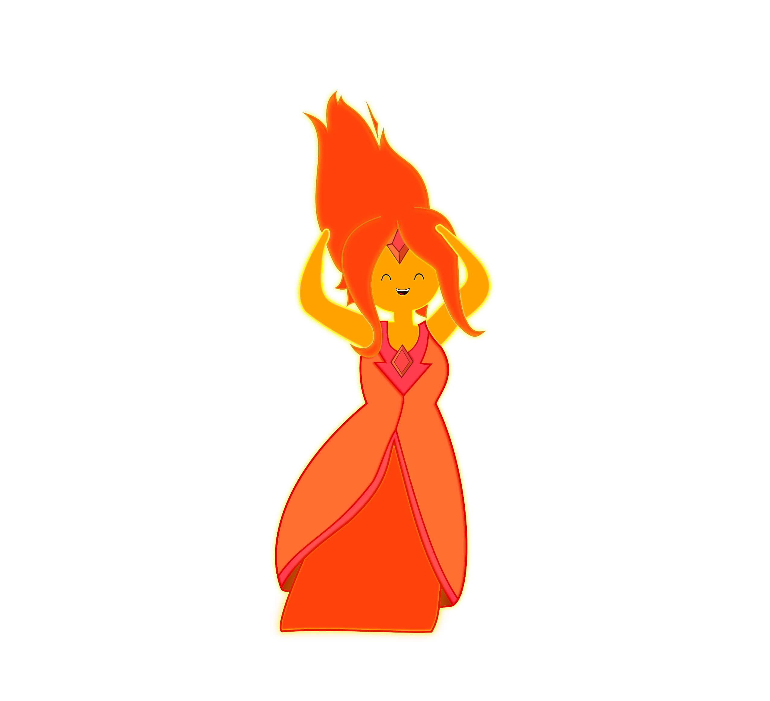 Treks Princess Adventure Time Flame PNG