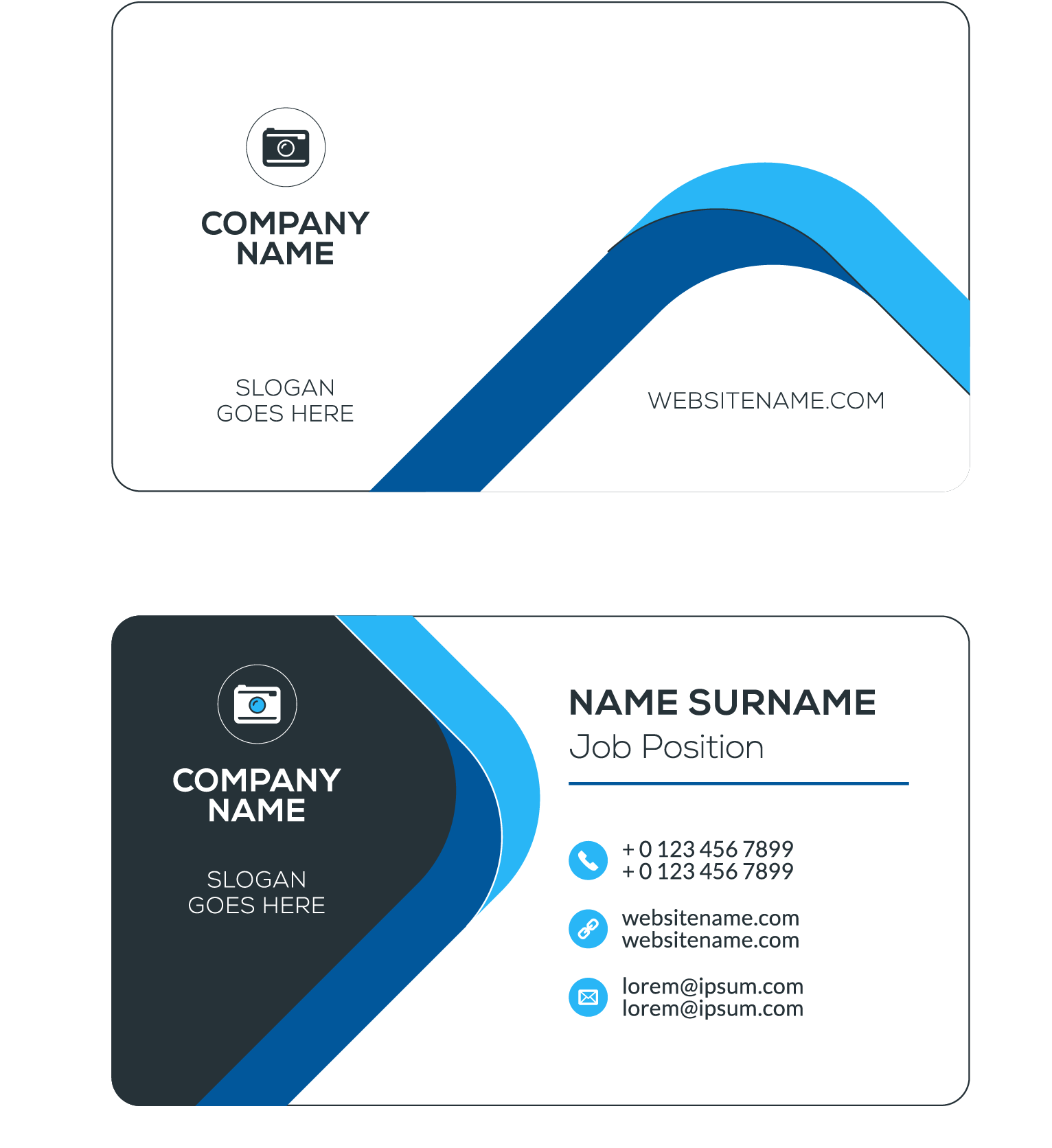 Advertising Business Campaign Visiting Card PNG