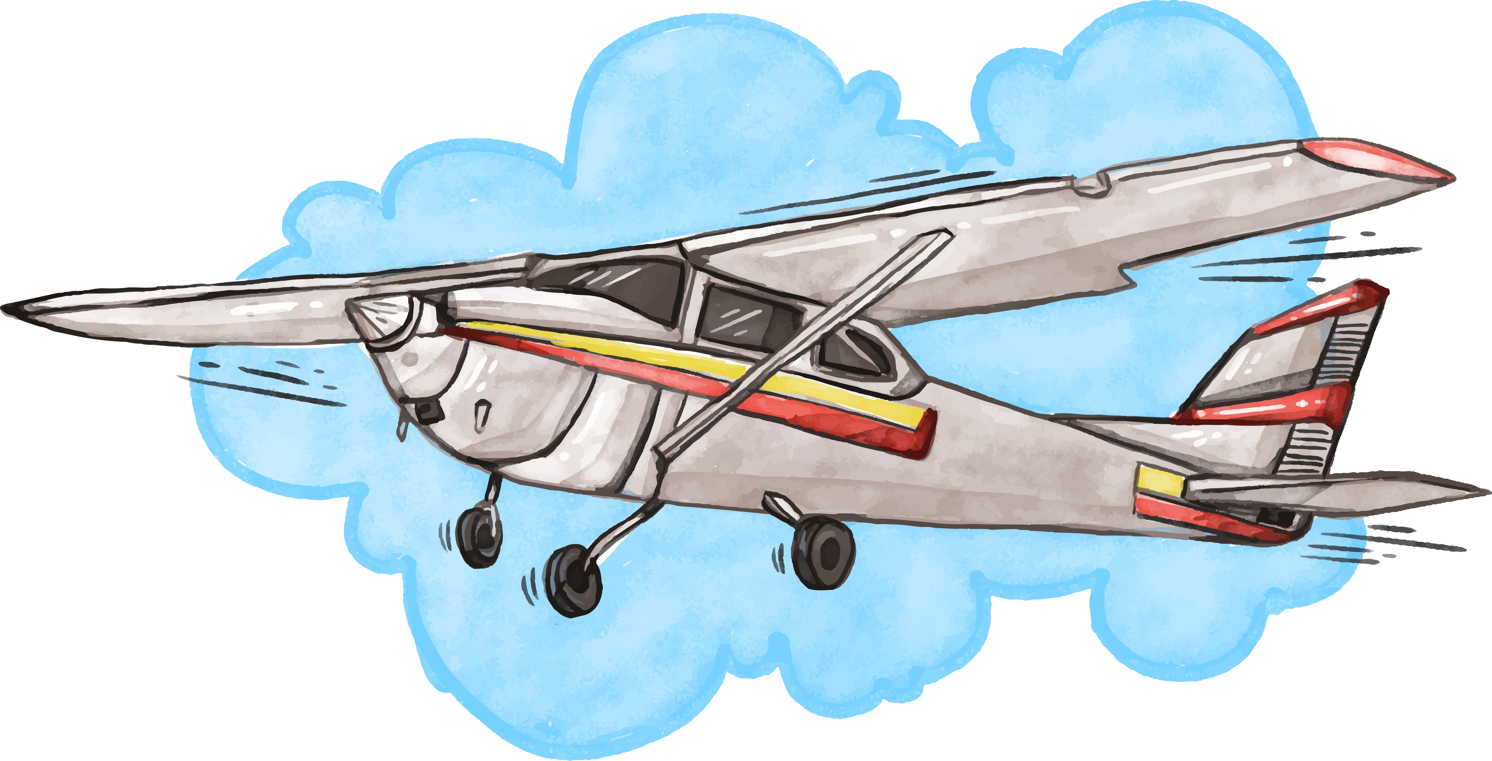 Copilot Illustration 152 Airplane Cessna PNG