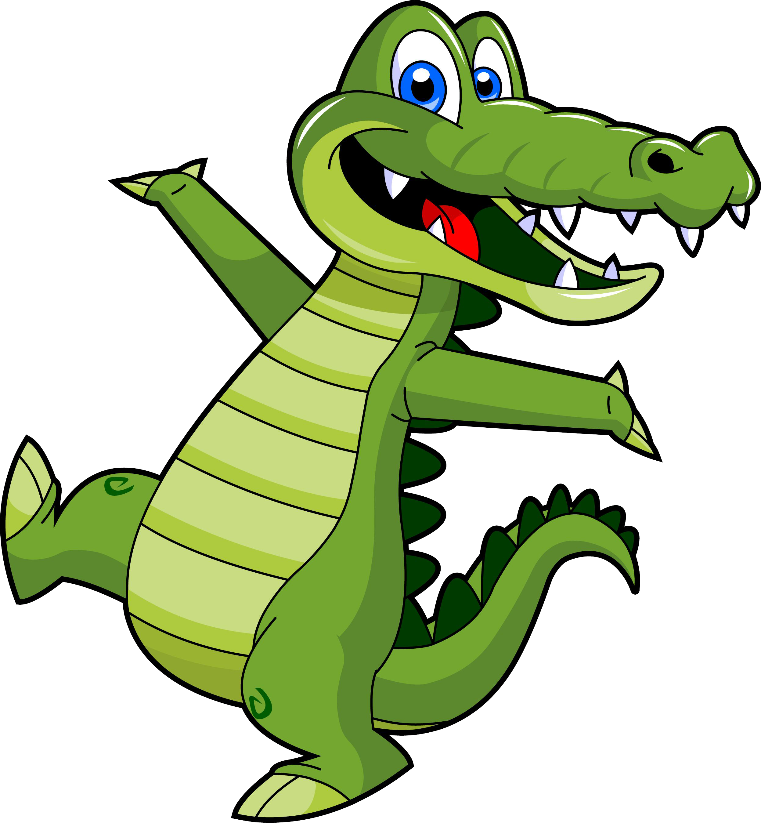 Crocodile Duck Hippo Alligator Cartoon PNG
