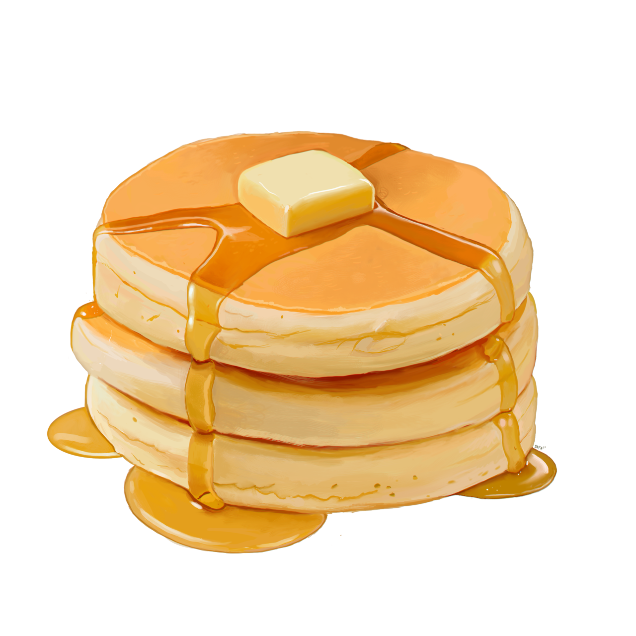Pixel Pancake Art Food Color PNG