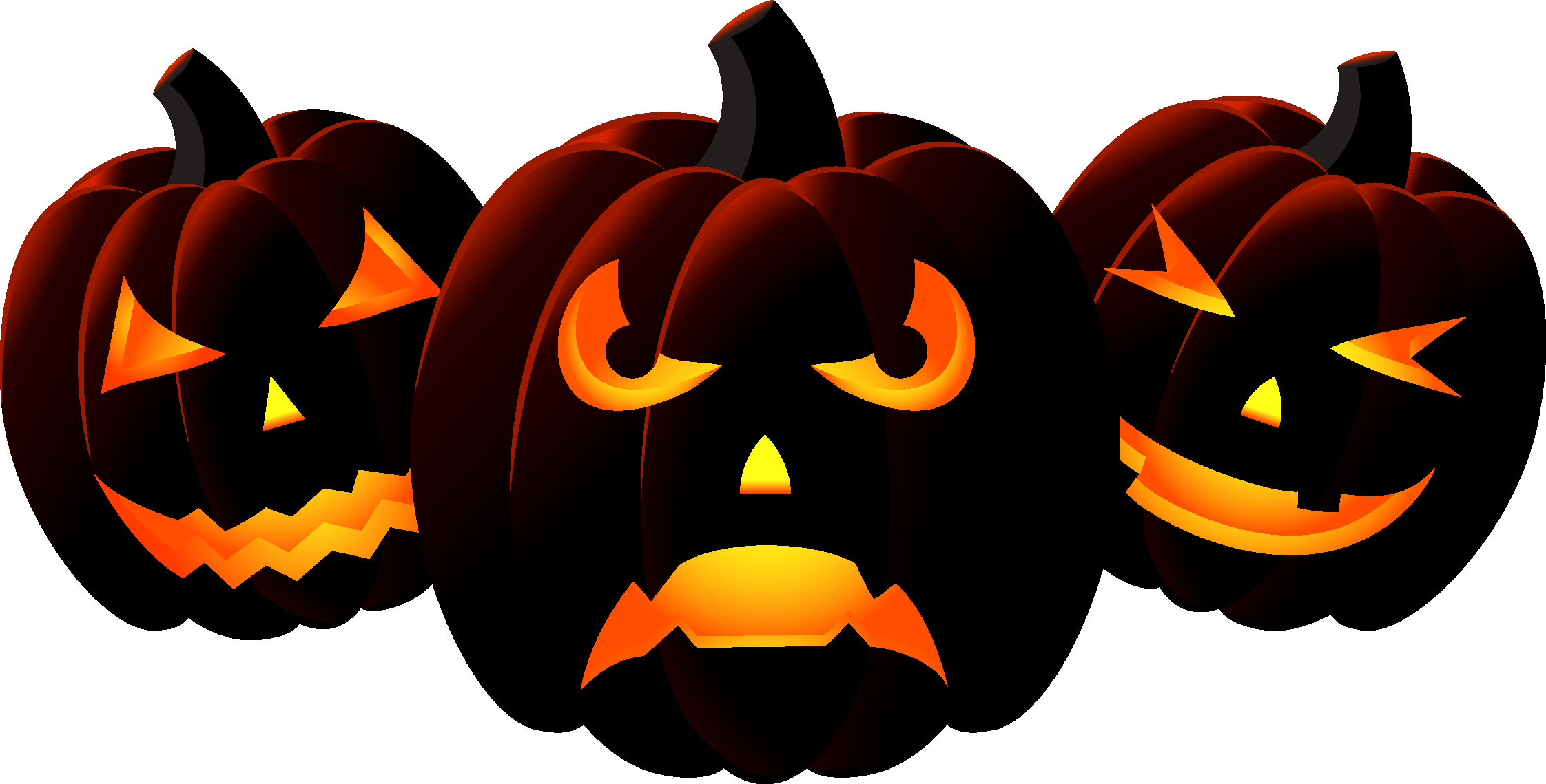 Android Pumpkin Orange Scary Halloween PNG