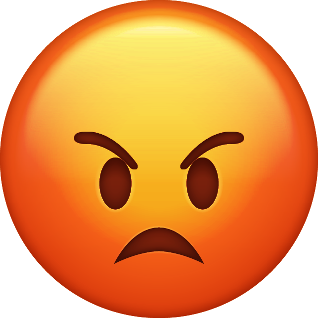 Unhealthy Emoji Fury Provoked Enraged PNG