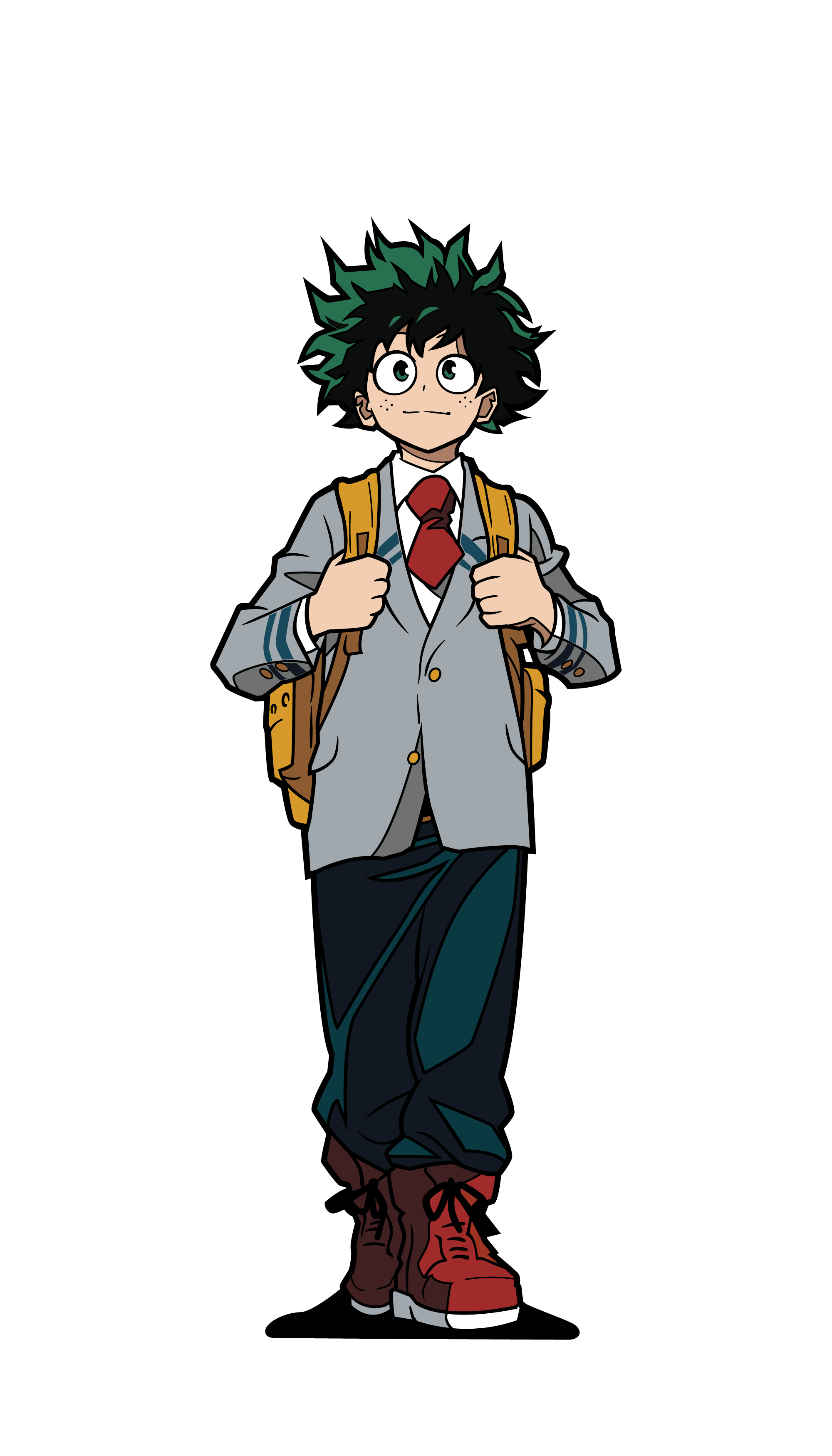 Cartoon Izuku Prequel Midoriya Kanji PNG