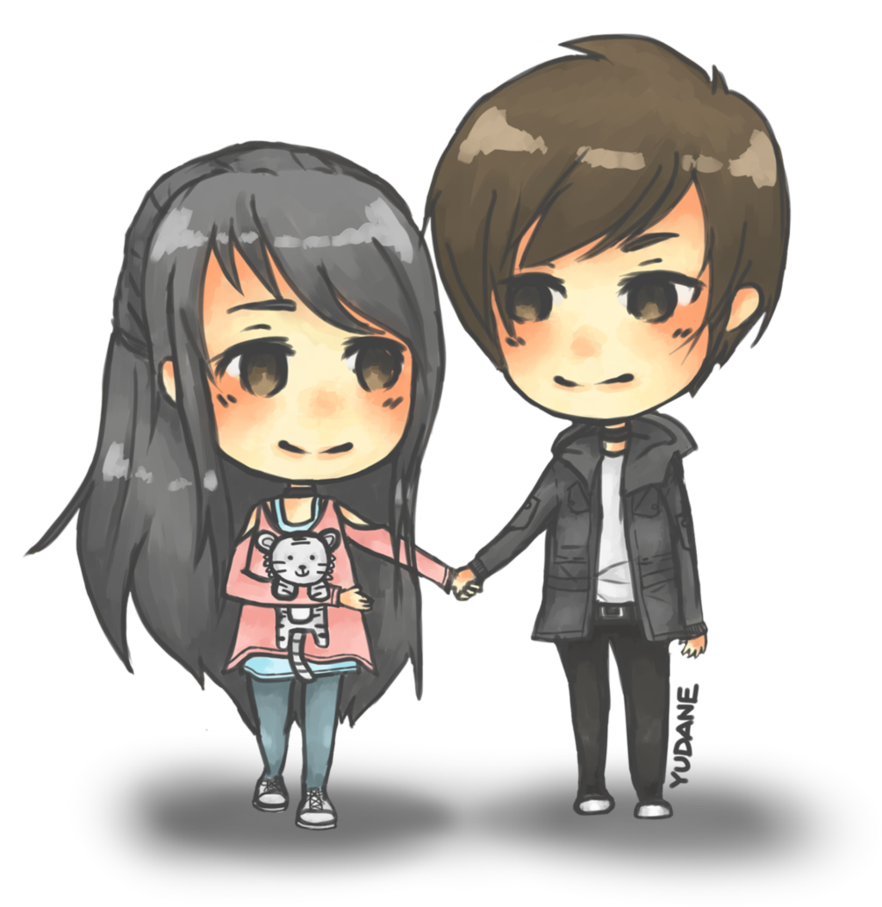 Campy Animation Love Couple Anime PNG