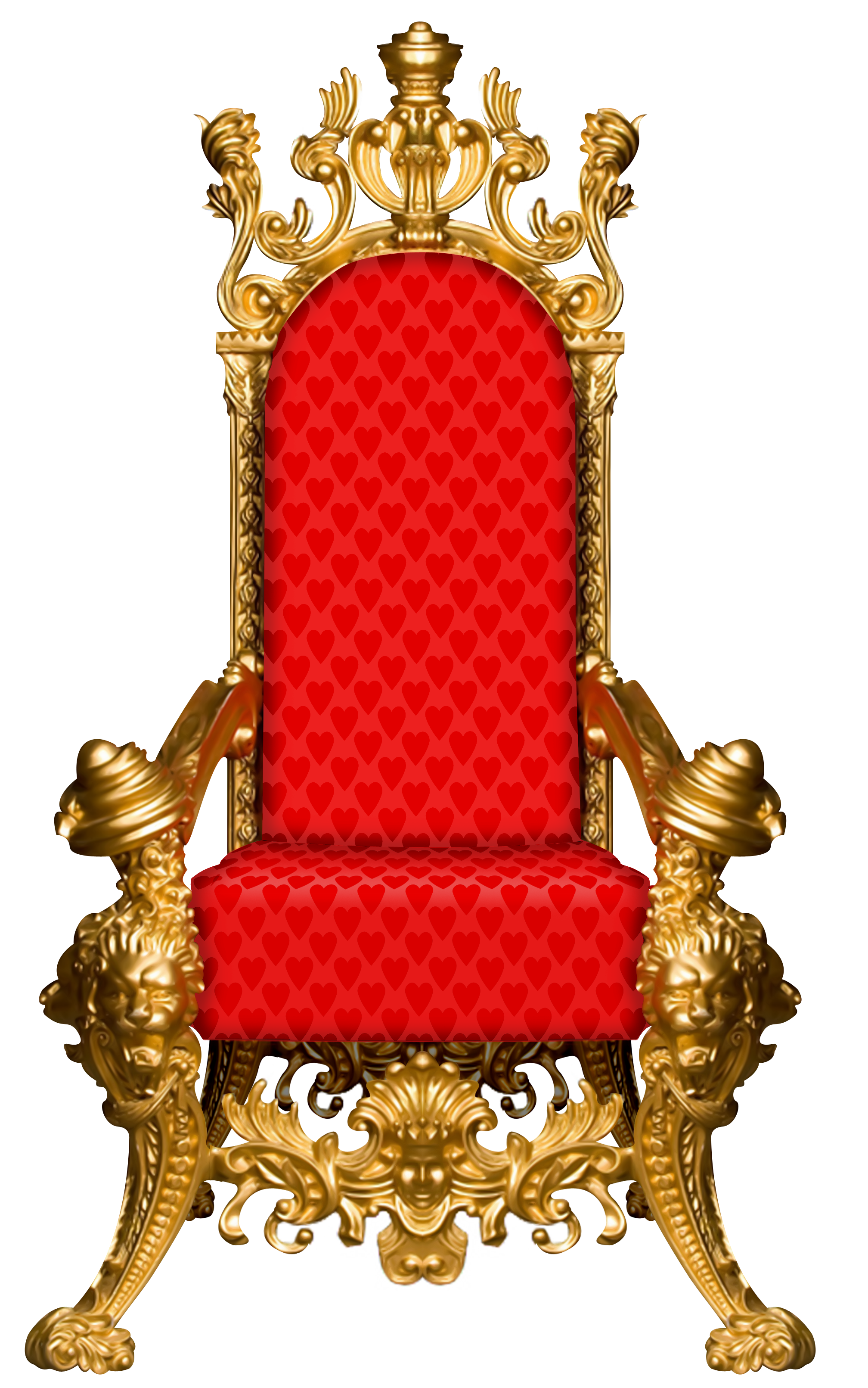 Throne Gold Brass Unfashionable Chair PNG