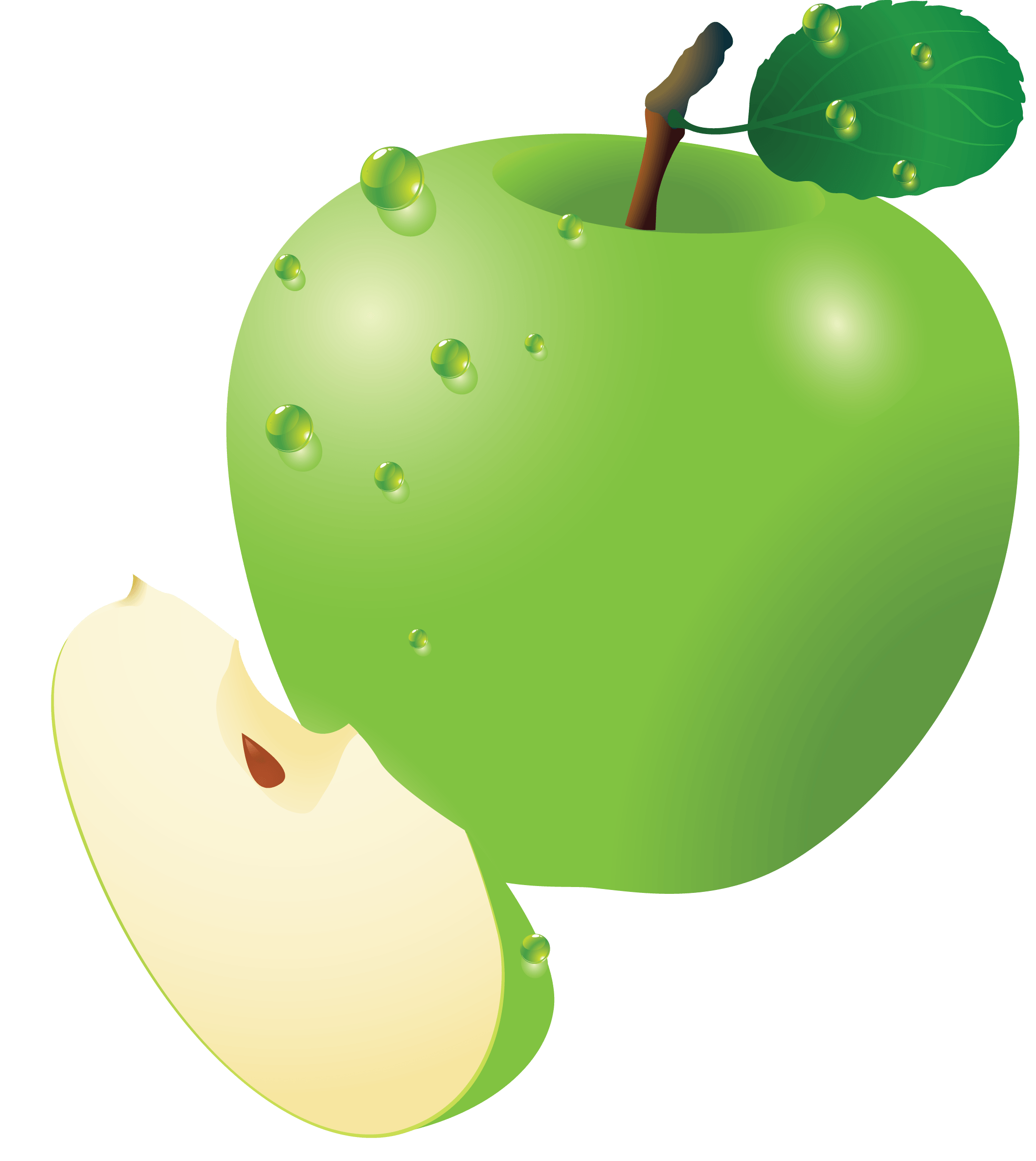 Green Head Jewel Apple Smoothie PNG