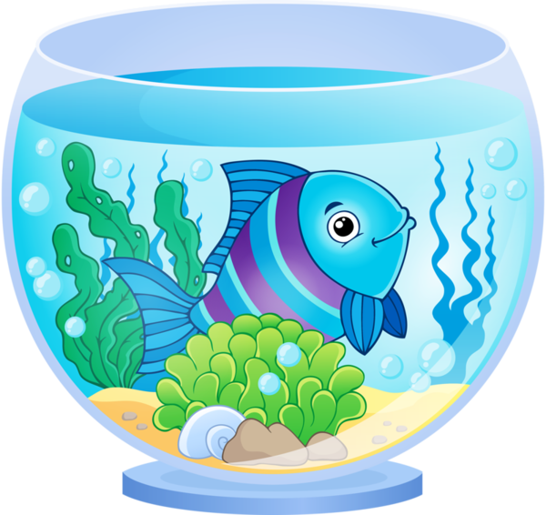 Container Fish Goldfish Mammal Cartoon PNG