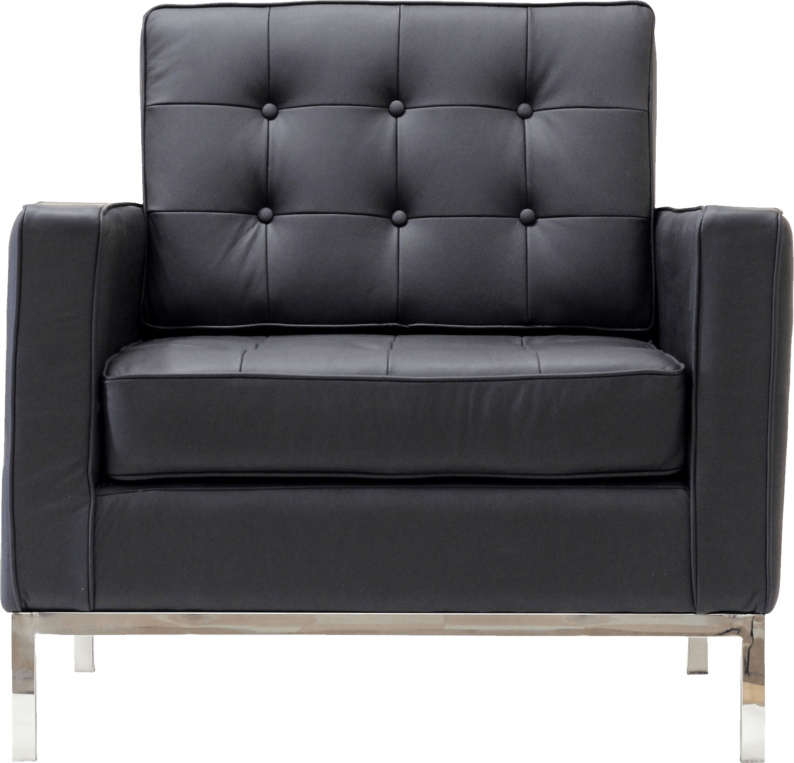 Black Armchair Sofa Upholster Summer PNG