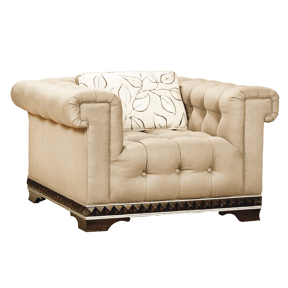 Chesterfield Impractical Bookcase Solo Ottoman PNG