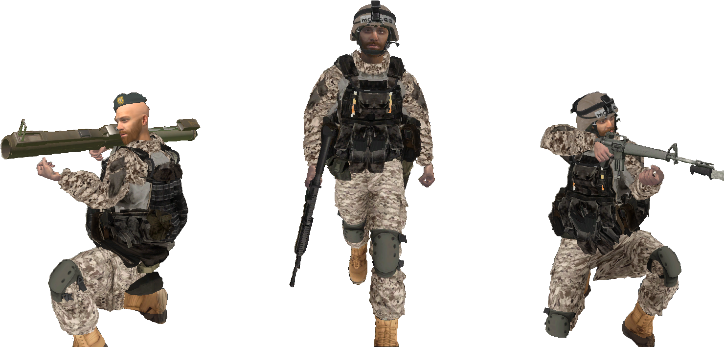 Garrison Commandos Array Soldier Vogue PNG