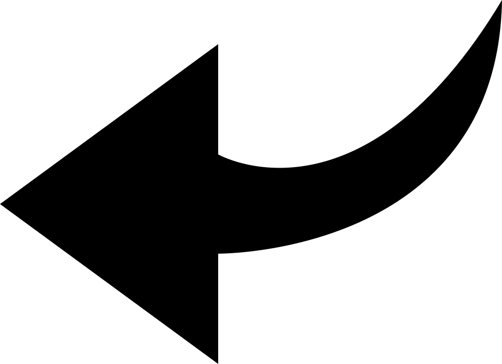 Leader Direction Steering Arrow Black PNG