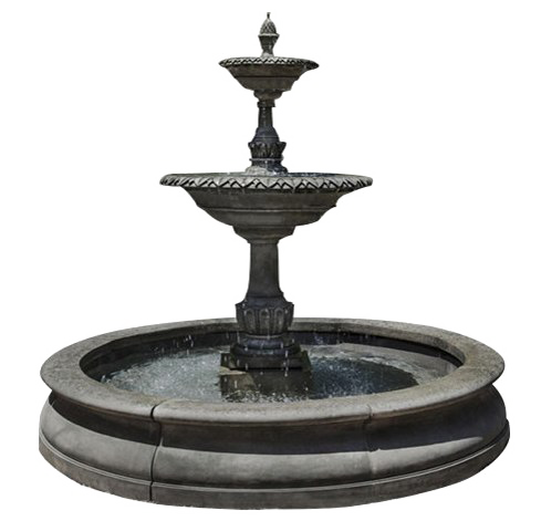 Stylized Painted Fountain Imitation Weed PNG