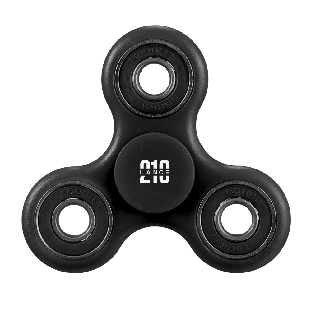 Denounce Simulated Spinner Fidget Black PNG