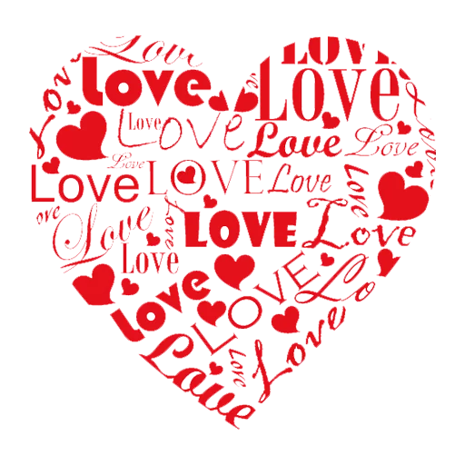 Love Word Miniatures Tapestries Illustration PNG
