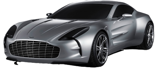 Silver Martin Cars Aston PNG