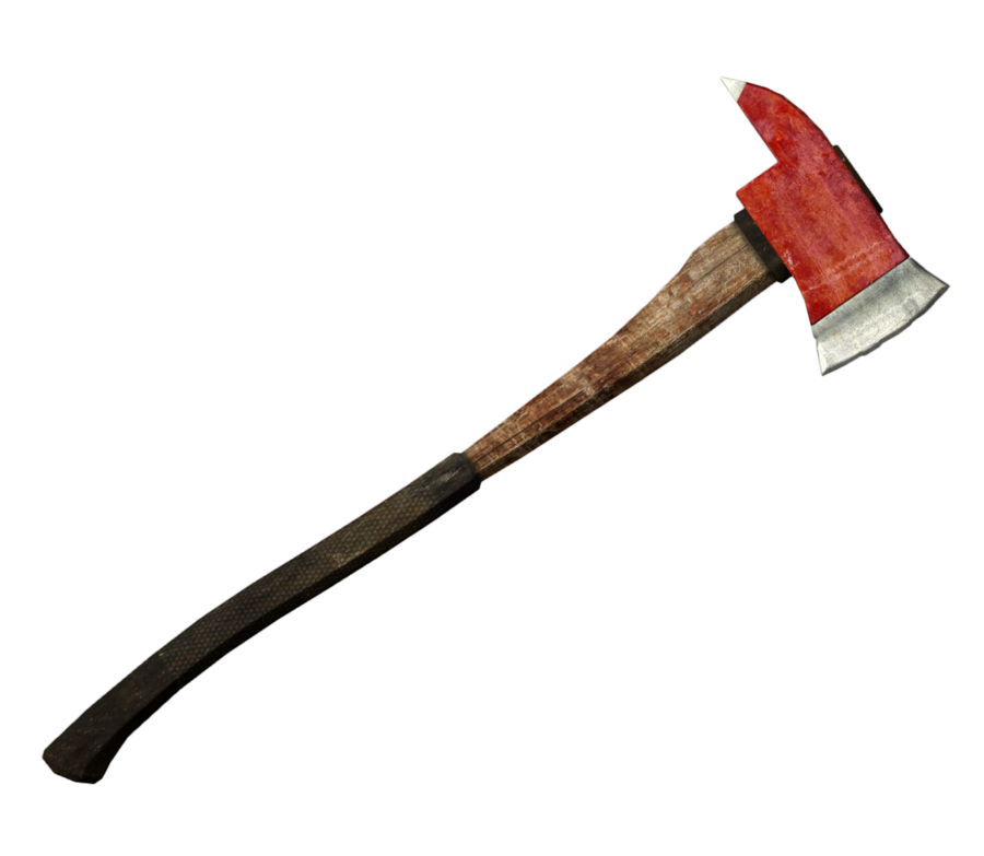 Cleaver Axle Firefighter Black Axe PNG