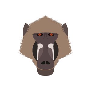 Baboon Anteater Rhino Cartoon Fauna PNG