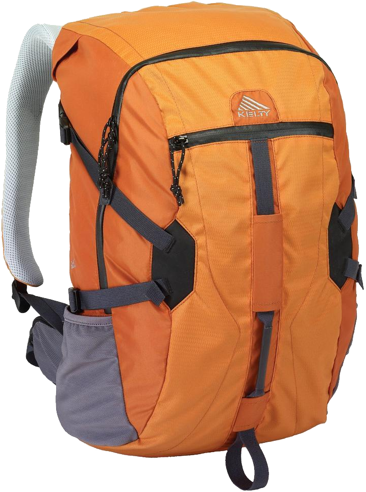 Orange Clothing Waterproof Schoolbag Backpack PNG