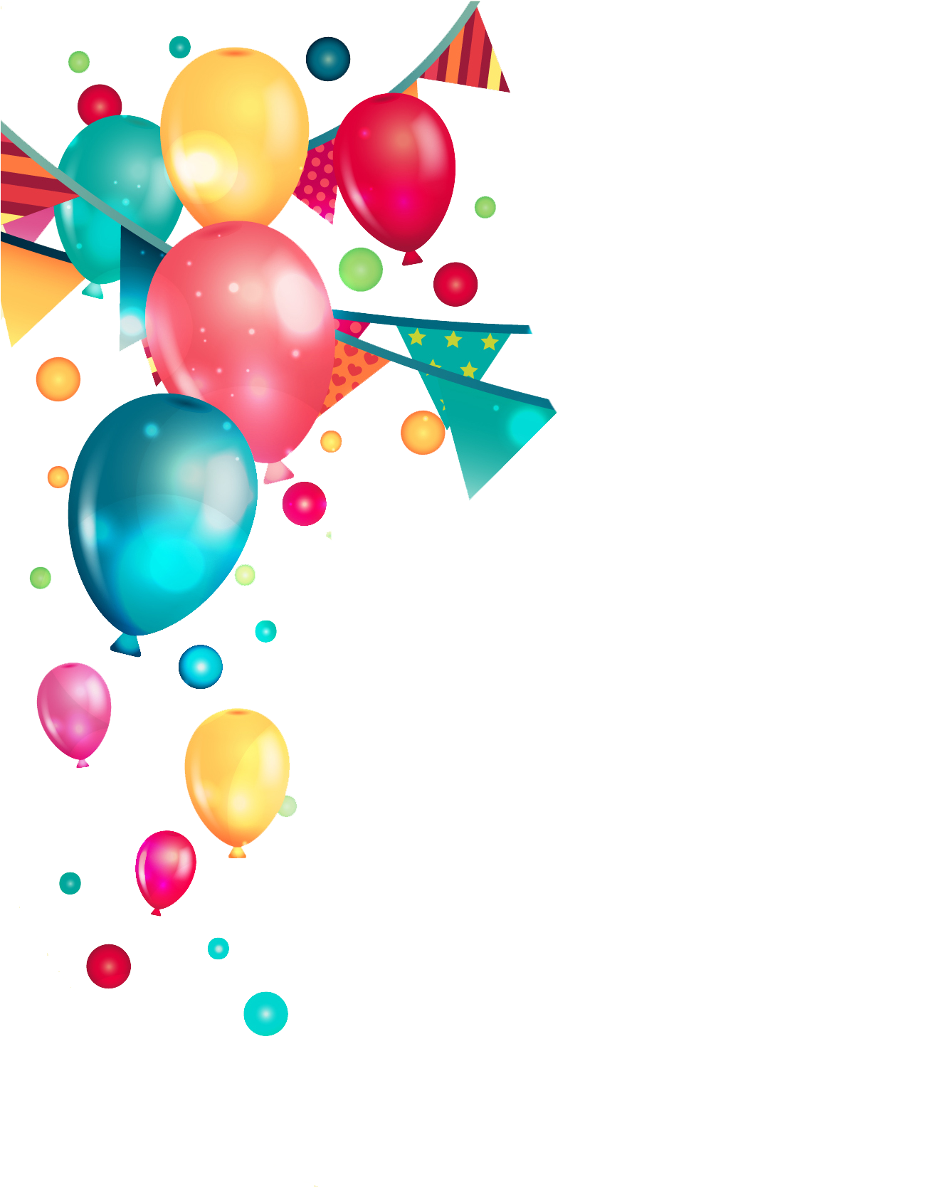 Marshmallow Birthday Globe Midair Balloon PNG