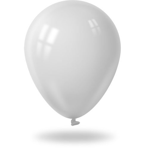 Balloon Pie White PNG