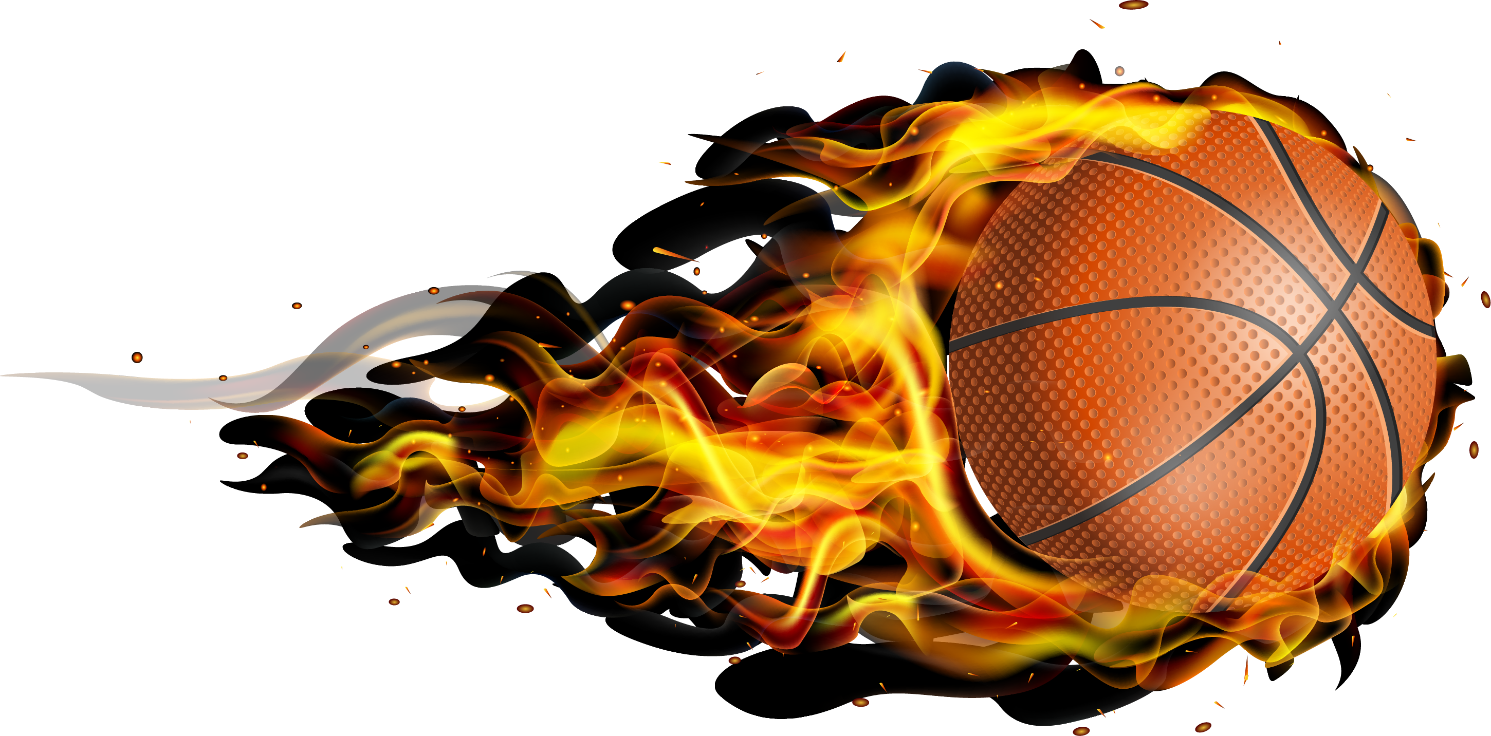 Desktop Preseason Athlete Basketball Flame PNG