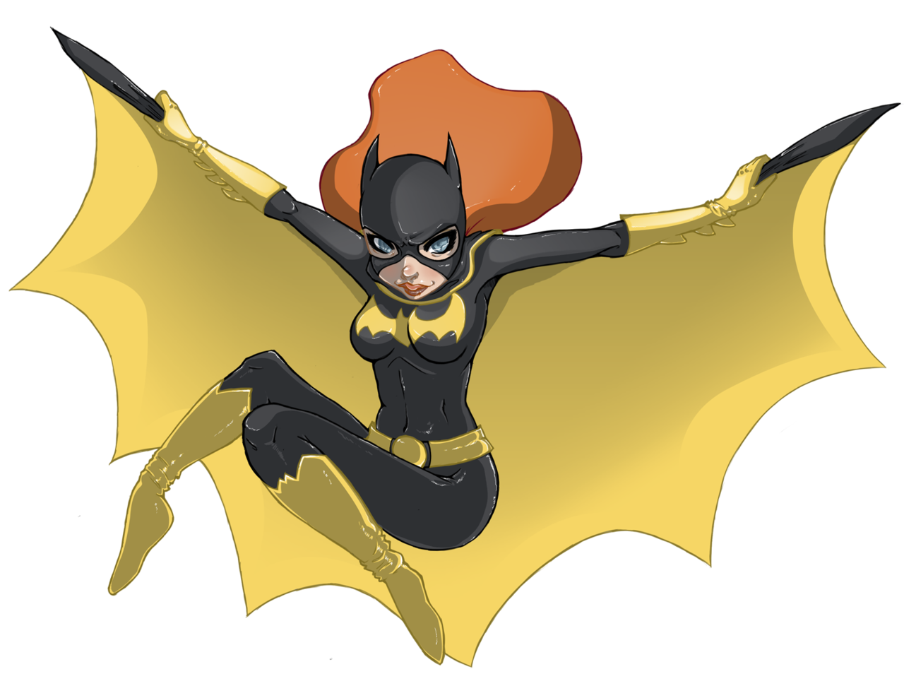 Caricature Batgirl Barbie Joshes Baseball PNG