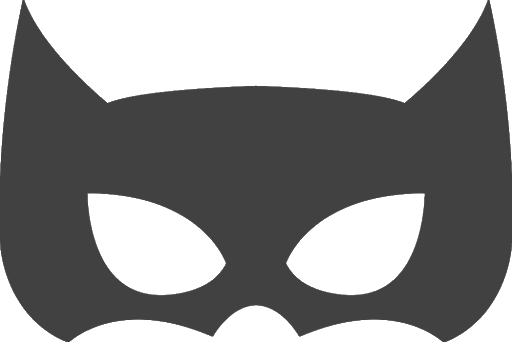 Mask Batman Movies Grey PNG