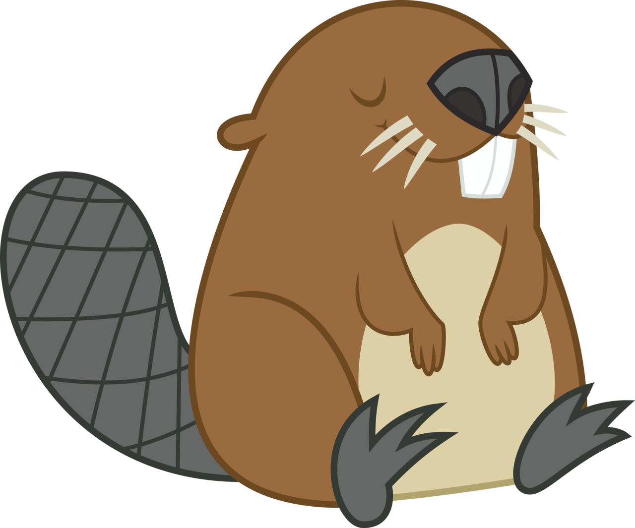 Rabbit Beaver Stovepipe Critter Adorable PNG