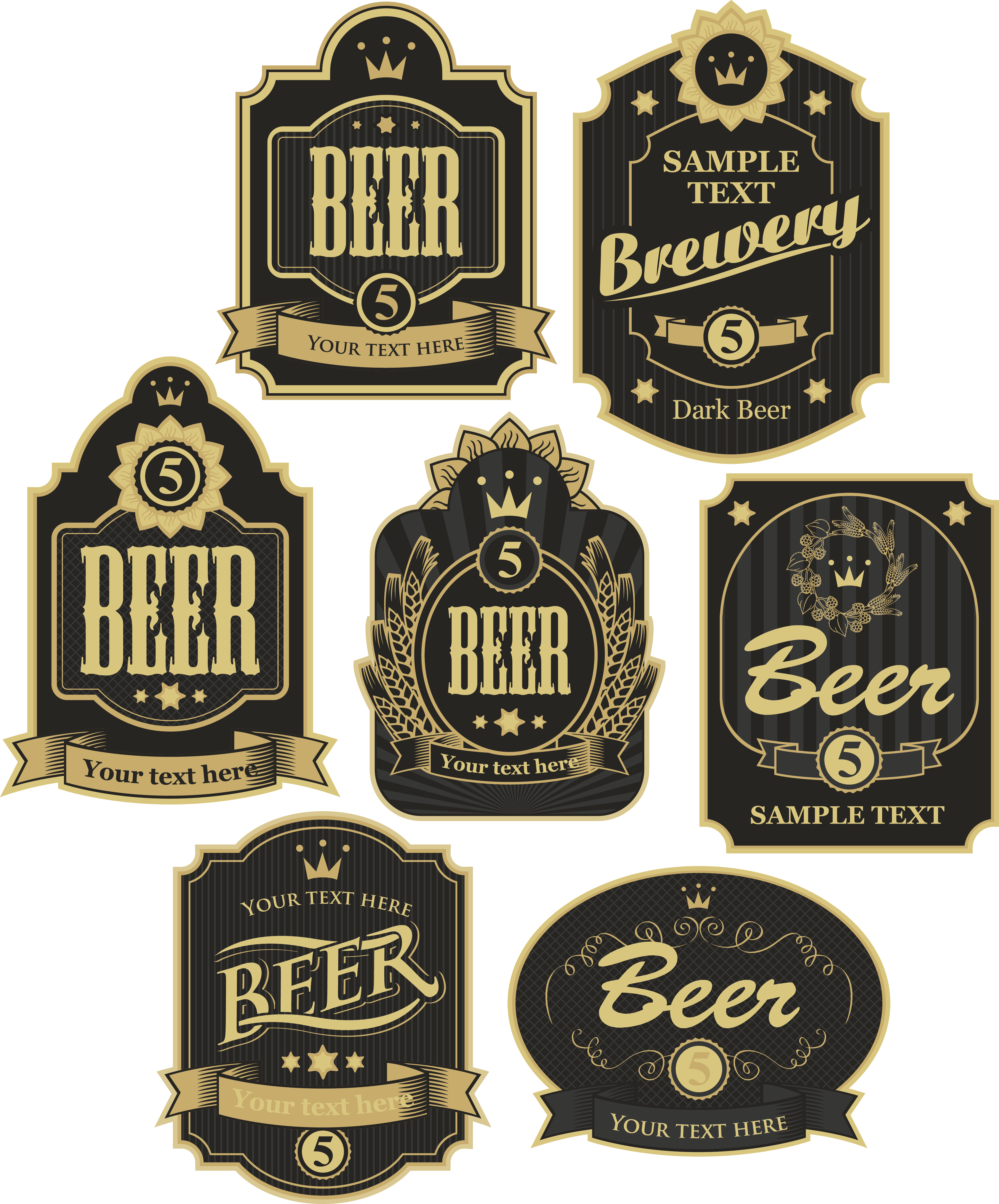 Beer Vintage Brand Sticker Hooch PNG