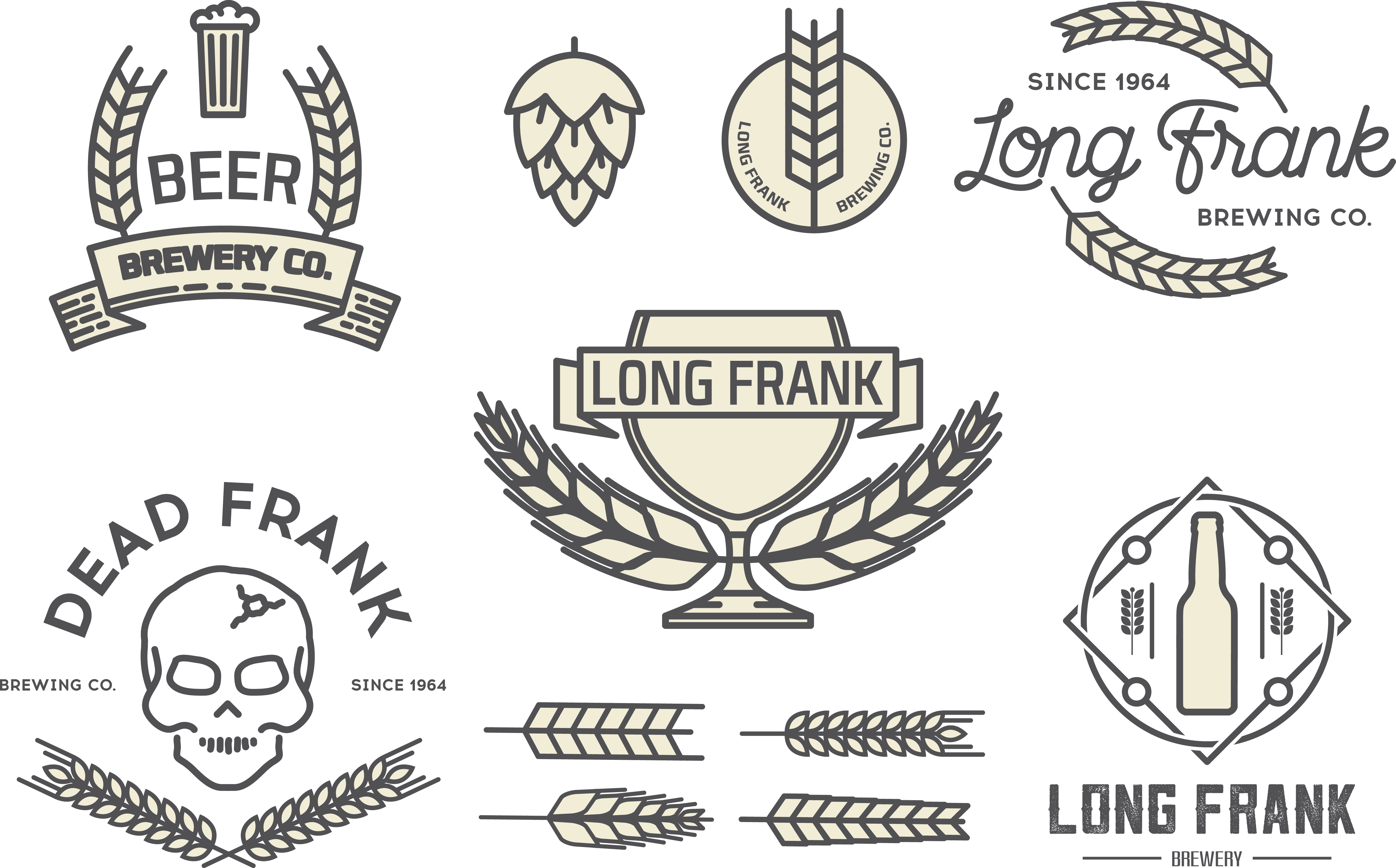 Frame Ear Drink Font Emblem PNG