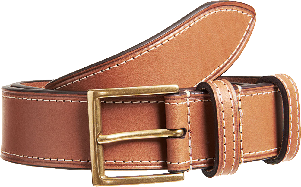 Brown Belt Leather Wide Band PNG