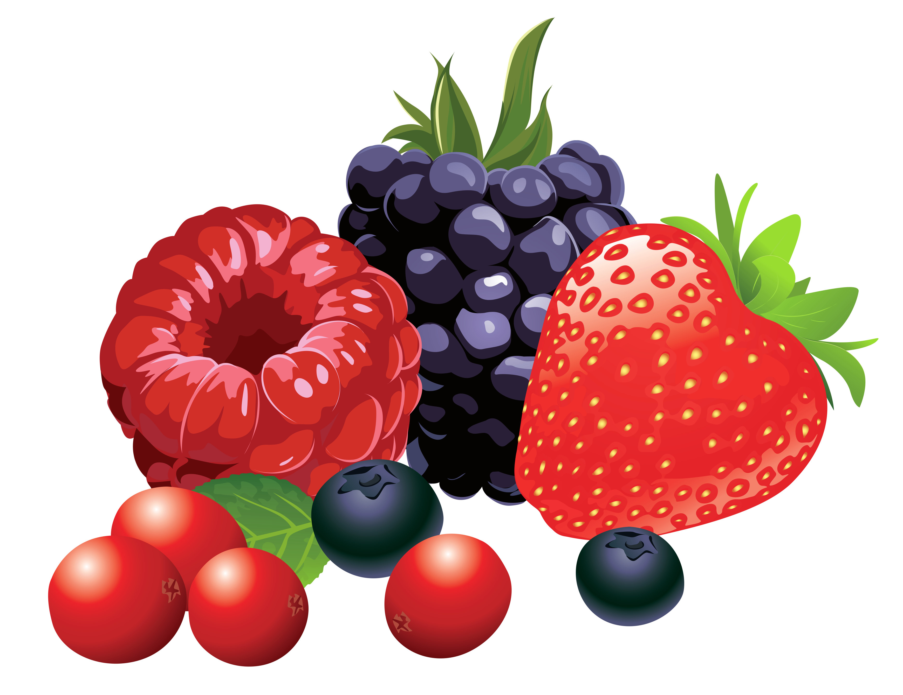 Apple Peach Fruits Strawberry Plums PNG
