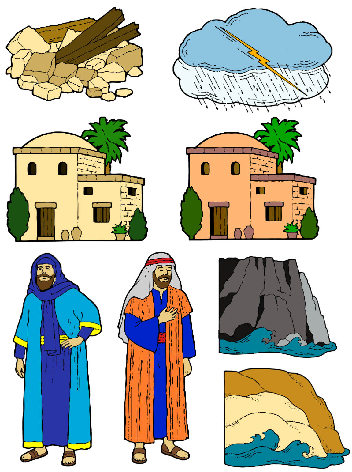 Gospel Art Wise House Bible PNG