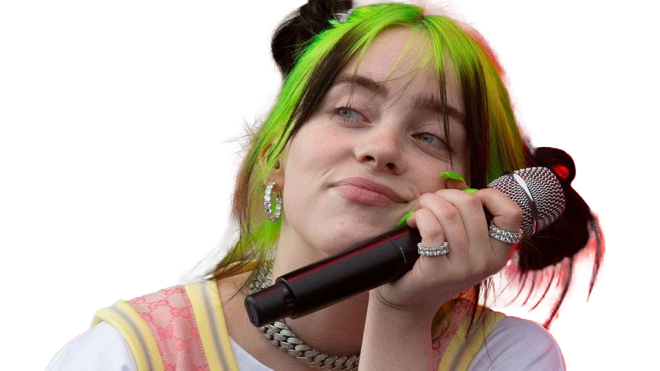 Green Hair People Eilish Bailey PNG