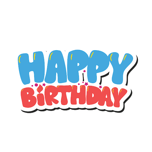 Happy Birthday Holidays High Text PNG