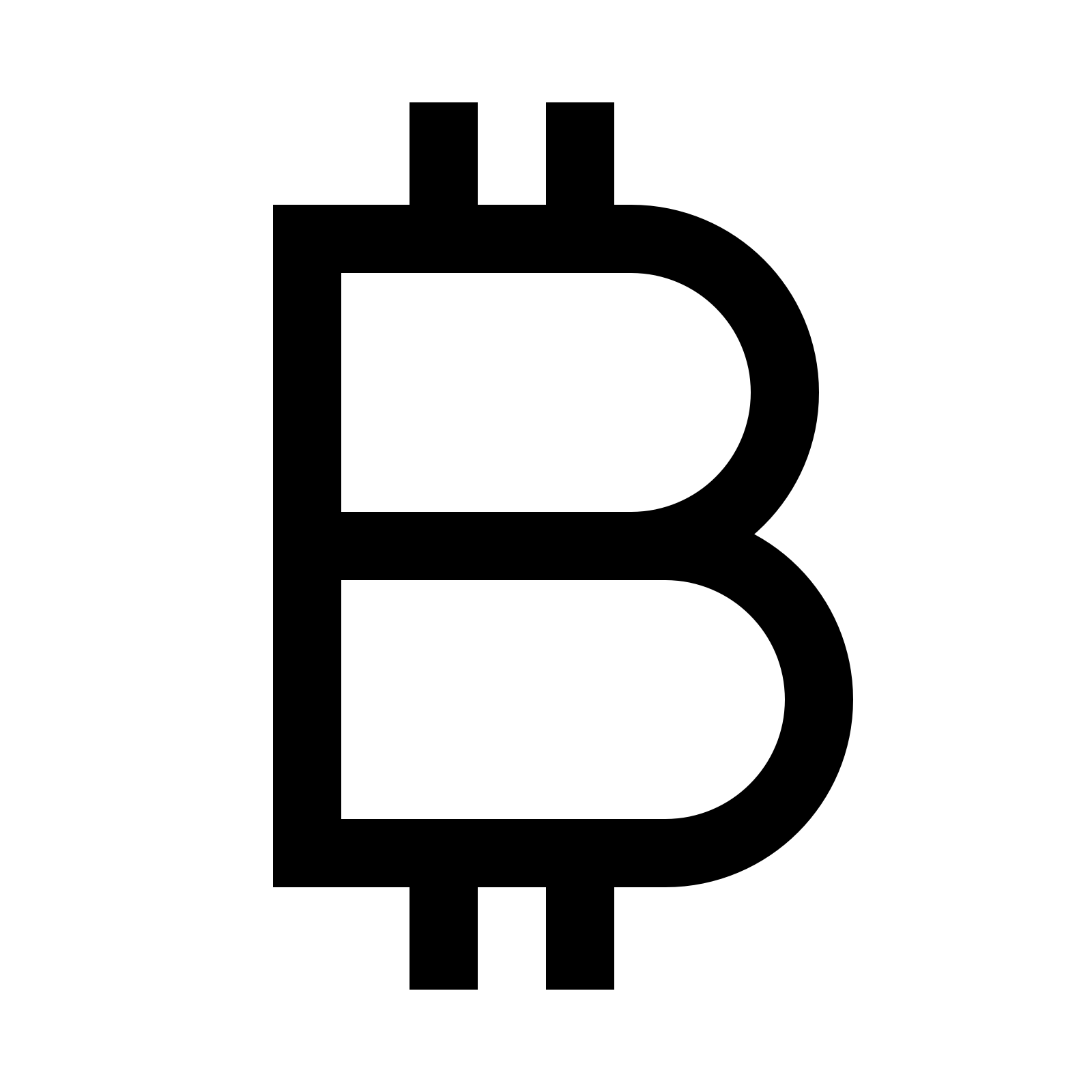 Bitcoin Line Symbol Computer Number PNG