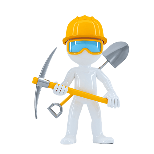 Cryptocurrency Headgear Joint Mining Figurine PNG