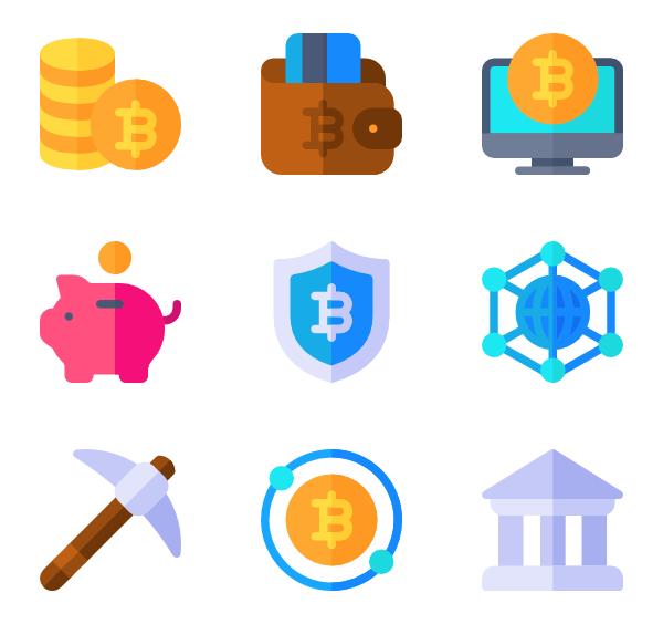 Bitcoin Line Icons Ethereum Wallet PNG