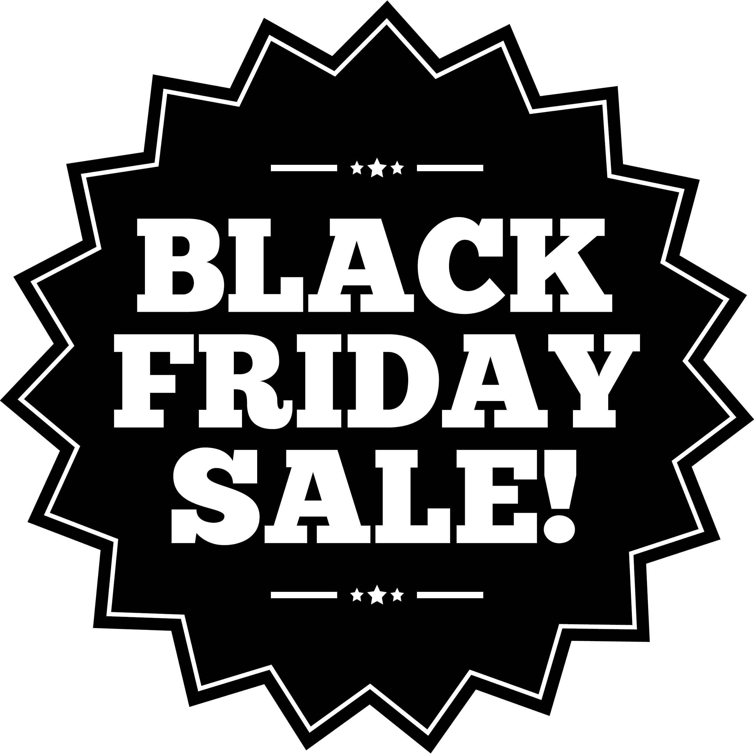 Friday Description Sales Logo Monochrome PNG