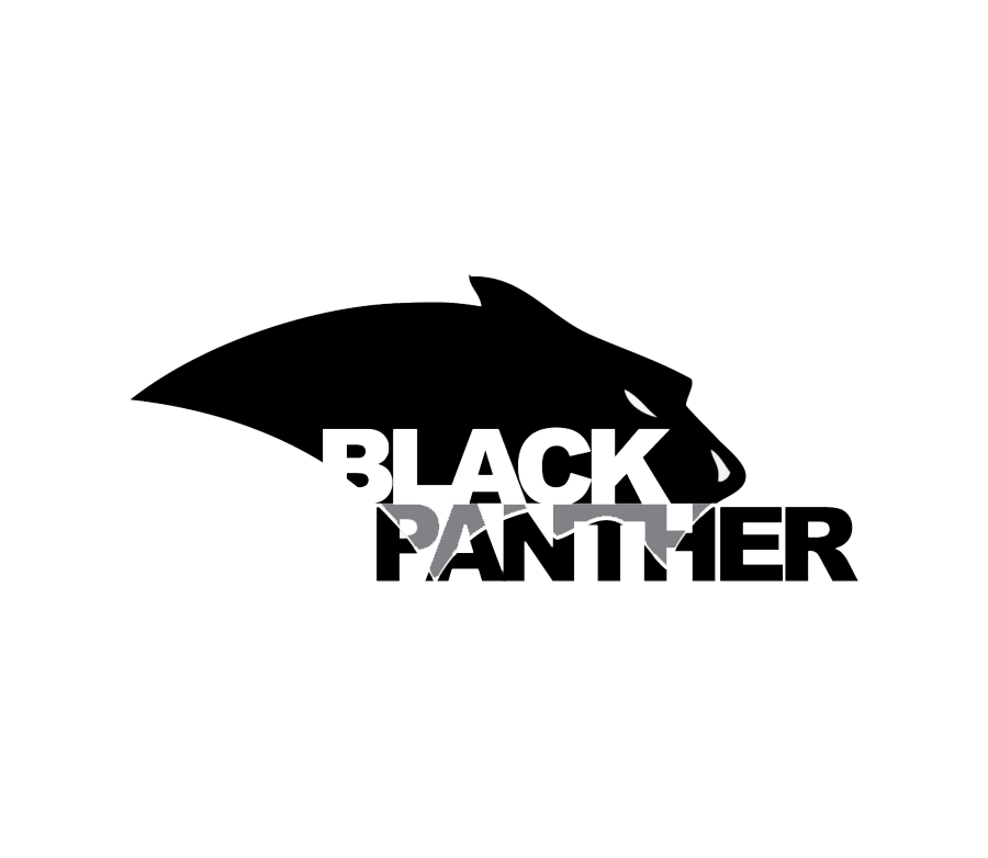 Cartoon Negroid Logo Clad Black PNG