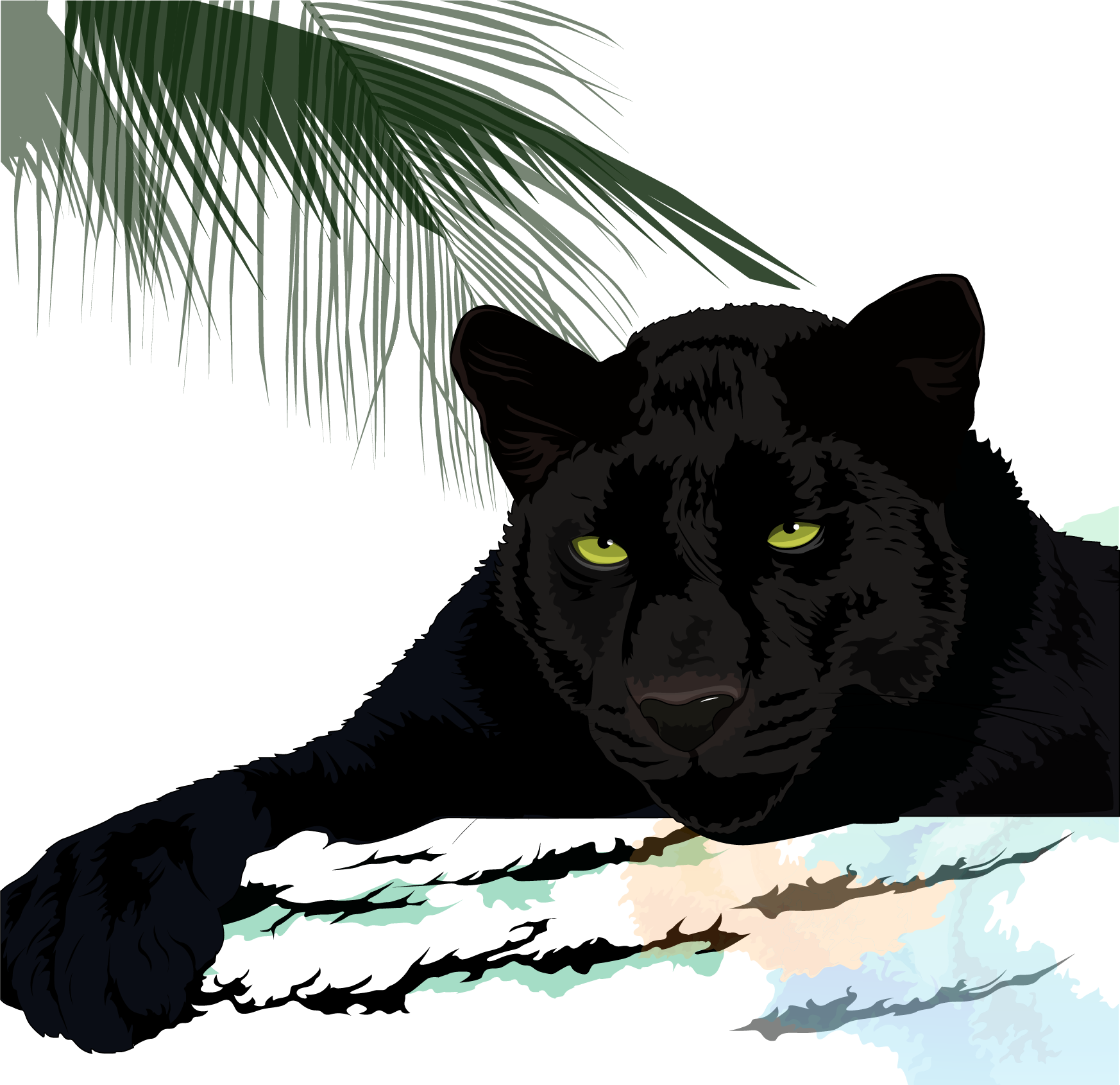 Leopard Cougar Manatee Panther Blackamoor PNG