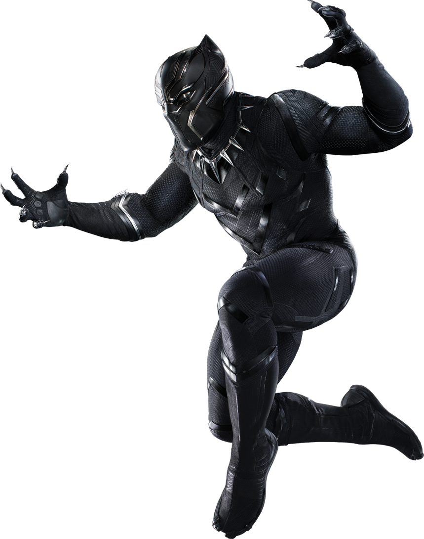 Iron Clad Panther Black Marvel PNG